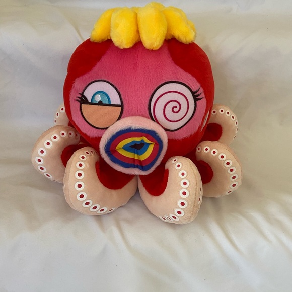 Takashi Murakami Red Octopus Mr Boiled Complexcon Large Plush - Picture 4 of 15
